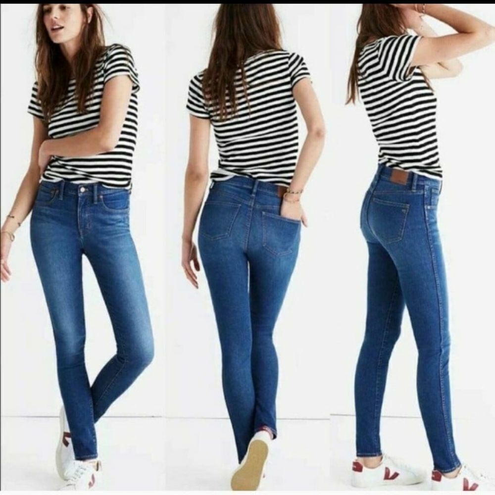 MADEWELL 10" High-Rise Skinny Jeans sz 27x30